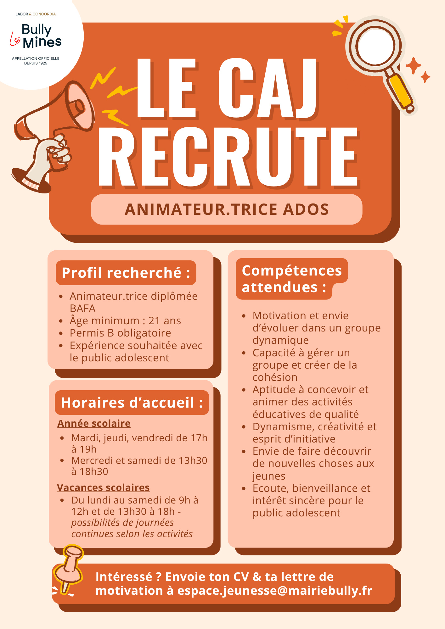 Recrutement CAJ