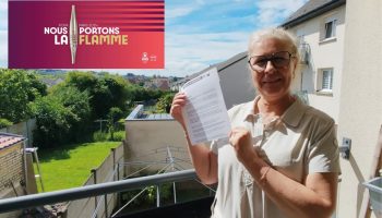 poteuse de flamme